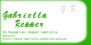 gabriella repper business card